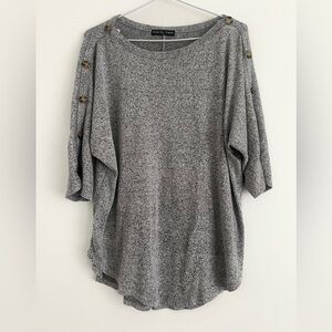 Kim & Cami Heathered Knit Top